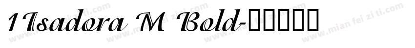 1Isadora M Bold字体转换
